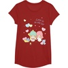 image:imageLittle Twin Stars Love is in The Air Valentine Tee Shirt TShirtCranberry Red