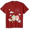 image:imageLittle Twin Stars Love is in The Air Valentine Tee Shirt TShirtCranberry Red