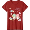 image:imageLittle Twin Stars Love is in The Air Valentine Tee Shirt TShirtCranberry Red