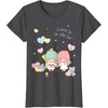 image:imageLittle Twin Stars Love is in The Air Valentine Tee Shirt TShirtDark Heather Grey