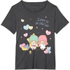 image:imageLittle Twin Stars Love is in The Air Valentine Tee Shirt TShirtDark Heather Grey