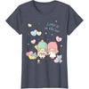 image:imageLittle Twin Stars Love is in The Air Valentine Tee Shirt TShirtHeather Blue