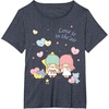 image:imageLittle Twin Stars Love is in The Air Valentine Tee Shirt TShirtHeather Blue