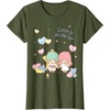 image:imageLittle Twin Stars Love is in The Air Valentine Tee Shirt TShirtOlive Green