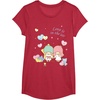 image:imageLittle Twin Stars Love is in The Air Valentine Tee Shirt TShirtRed Heather