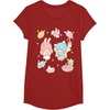 image:imageLittle Twin Stars and Friends Easter Tee Shirt TShirtCranberry Red