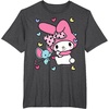 image:imageMy Melody and Friend Sweet Hearts Tee Shirt TShirtDark Heather Grey