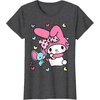 image:imageMy Melody and Friend Sweet Hearts Tee Shirt TShirtDark Heather Grey