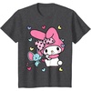 image:imageMy Melody and Friend Sweet Hearts Tee Shirt TShirtDark Heather Grey
