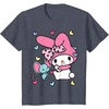 image:imageMy Melody and Friend Sweet Hearts Tee Shirt TShirtHeather Blue