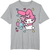 image:imageMy Melody and Friend Sweet Hearts Tee Shirt TShirtHeather Grey