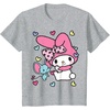 image:imageMy Melody and Friend Sweet Hearts Tee Shirt TShirtHeather Grey