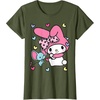image:imageMy Melody and Friend Sweet Hearts Tee Shirt TShirtOlive Green