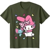 image:imageMy Melody and Friend Sweet Hearts Tee Shirt TShirtOlive Green