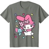image:imageMy Melody and Friend Sweet Hearts Tee Shirt TShirtOlive Heather