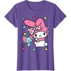 image:imageMy Melody and Friend Sweet Hearts Tee Shirt TShirtPurple Heather