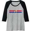 image:imagePatty and Jimmy Tennis Stripe Raglan Baseball TeeBlackAthletic Heather
