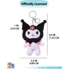 image:imageSALLY ROSE Care BearsStitch or Hello Kitty and Friends Plush Keychain Set Cute Keychains Bag Charms and Purse AccessoriesBlack Kuromi