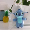 image:imageSALLY ROSE Care BearsStitch or Hello Kitty and Friends Plush Keychain Set Cute Keychains Bag Charms and Purse AccessoriesStitch Blue