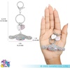image:imageSALLY ROSE Pave Crystal Hello Kitty and Friends Bag Charm with Lobster Clip Official License Cute Keychains Sanrio GiftsCinnamoroll Multi Charms
