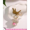 image:imageSALLY ROSE Pave Crystal Hello Kitty and Friends Bag Charm with Lobster Clip Official License Cute Keychains Sanrio GiftsHello Kitty Pink