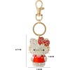 image:imageSALLY ROSE Pave Crystal Hello Kitty and Friends Bag Charm with Lobster Clip Official License Cute Keychains Sanrio GiftsHello Kitty Red
