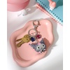 image:imageSALLY ROSE Pave Crystal Hello Kitty and Friends Bag Charm with Lobster Clip Official License Cute Keychains Sanrio GiftsKuromi Multi Charms