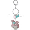 image:imageSALLY ROSE Pave Crystal Hello Kitty and Friends Bag Charm with Lobster Clip Official License Cute Keychains Sanrio GiftsMy Mel Multi Charms