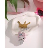 image:imageSALLY ROSE Pave Crystal Hello Kitty and Friends Bag Charm with Lobster Clip Official License Cute Keychains Sanrio GiftsMy Melody Pink