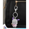 image:imageSALLY ROSE Pave Crystal Hello Kitty and Friends Bag Charm with Lobster Clip Official License Cute Keychains Sanrio GiftsPochacco Purple