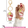 image:imageSALLY ROSE Pave Crystal Hello Kitty and Friends Bag Charm with Lobster Clip Official License Cute Keychains Sanrio GiftsStrawberry Pink