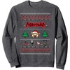 image:imageAggretsuko Ugly Christmas Sweater Rage Sweatshirt SweatshirtDark Heather Grey