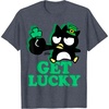 image:imageBadtz  Maru Get Lucky St Patricks Tee Shirt TShirtHeather Blue