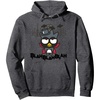 image:imageBadtz  Maru Vampire Halloween Hoodie Pullover HoodieDark Heather Grey