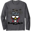 image:imageBadtz  Maru Vampire Halloween Long Sleeve Shirt Long Sleeve TShirtDark Heather Grey