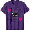 image:imageChococat Tic Tac Toe Valentine Tee Shirt Men Women Girls Kids TShirtPurple