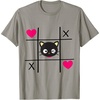 image:imageChococat Tic Tac Toe Valentine Tee Shirt Men Women Girls Kids TShirtSlate Grey
