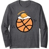 image:imageGudetama Exercise eggcercise Basketball Fitness Long Sleeve TShirtDark Heather Grey