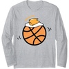 image:imageGudetama Exercise eggcercise Basketball Fitness Long Sleeve TShirtHeather Grey