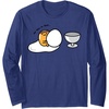 image:imageGudetama Too Lazy to Dunk Basketball Long Sleeve TShirtNavy Blue