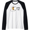 image:imageGudetama Too Lazy to Dunk Basketball Raglan Baseball TeeBlackWhite