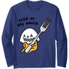 image:imageGudetama Trick or Treat Halloween Long Sleeve Shirt Long Sleeve TShirtNavy Blue