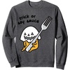 image:imageGudetama Trick or Treat Halloween Sweatshirt SweatshirtDark Heather Grey