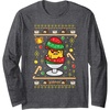 image:imageGudetama Ugly Christmas Egg Long Sleeve Shirt Long Sleeve TShirtDark Heather Grey