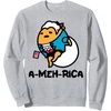 image:imageGudetama the Lazy Egg USA Patriotic America Founding Fathers SweatshirtHeather Grey