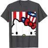 image:imageHello Kitty Americana Close Up Tee Shirt TShirtDark Heather Grey