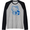 image:imageHello Kitty Blue Summer Swim Raglan Baseball TeeBlackAthletic Heather