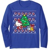 image:imageHello Kitty Candy Cane Christmas Sweater Long Sleeve Shirt Long Sleeve TShirtRoyal Blue