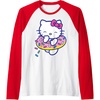 image:imageHello Kitty Donut Sprinkles Floaty Summer Swimming Raglan Baseball TeeRedWhite