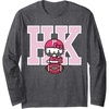 image:imageHello Kitty Football Spirit Long Sleeve Shirt Long Sleeve TShirtDark Heather Grey